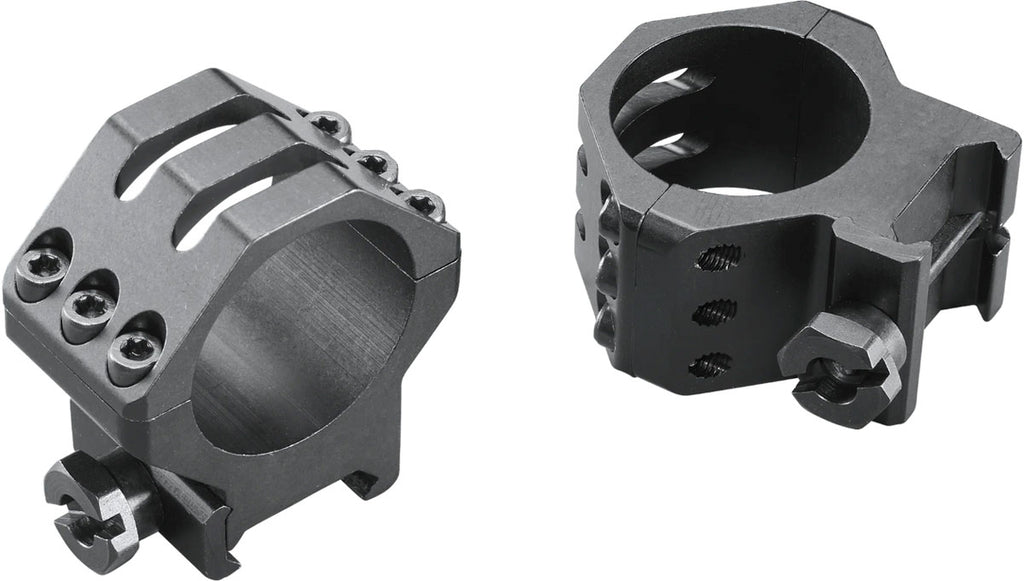 Six Hole Skeleton Scope Rings - Medium - Matte - 30 mm