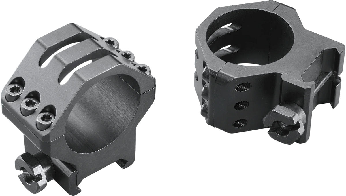 Six Hole Skeleton Scope Rings - Medium - Matte - 30 mm