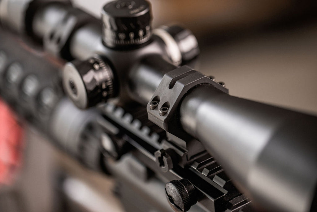 Four Hole Skeleton Scope Ring - High - Matte - 1 in.