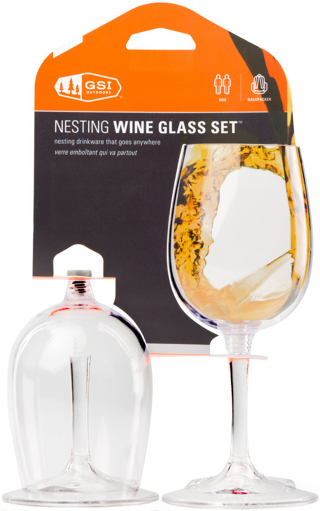 Nesting Wine Glass - 2 Pack