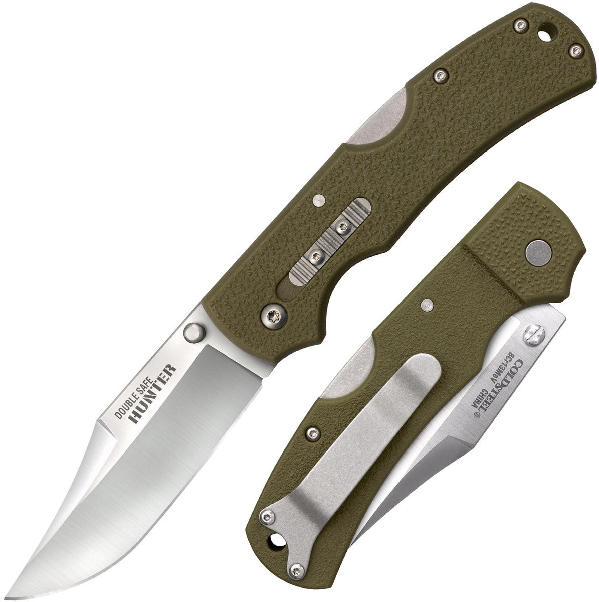 Double Safe Hunter Folding Hunting Knife
