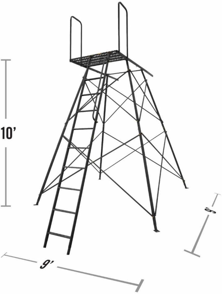 Soft Side 360 Blind with Deluxe 10 ft. Tower
