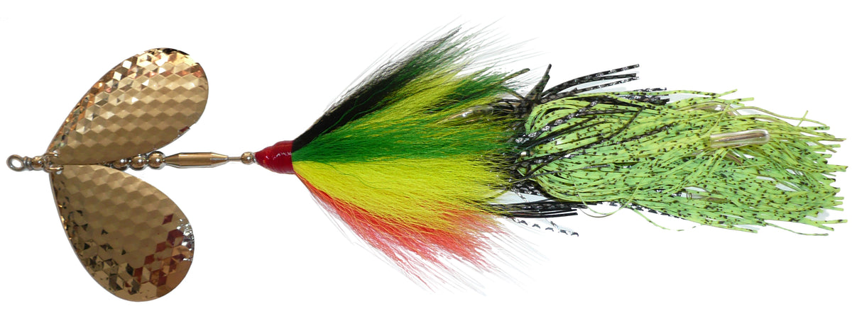 Musky Inline With Deer Hair And Silicone Hard Bait Lure