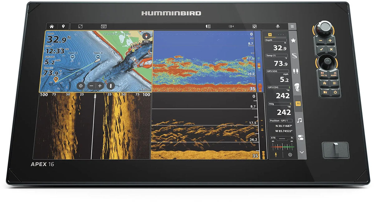 Apex 16 in. Fishfinder with MSI+ VX Transducer