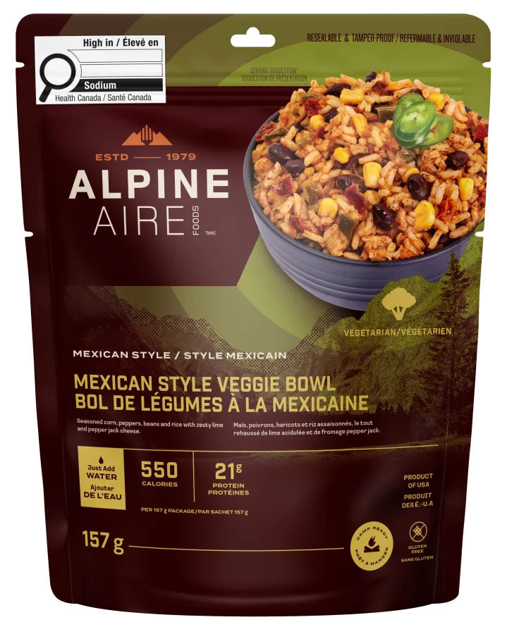 Mexican Style Veggie Bowl with Rice And Beans 
