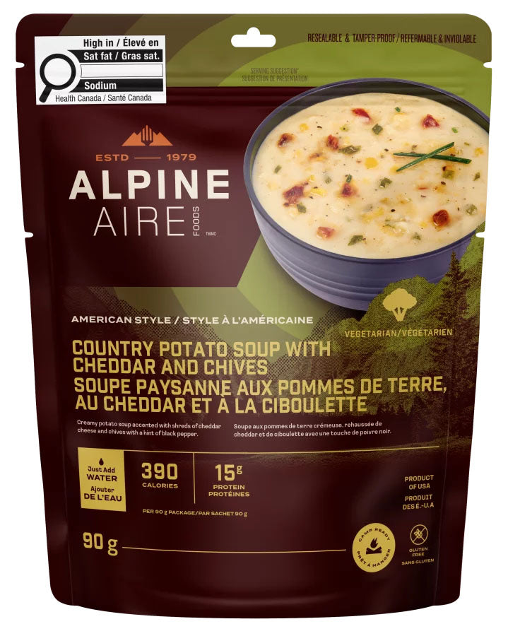 Country Potato Soup with Cheddar And Chives 