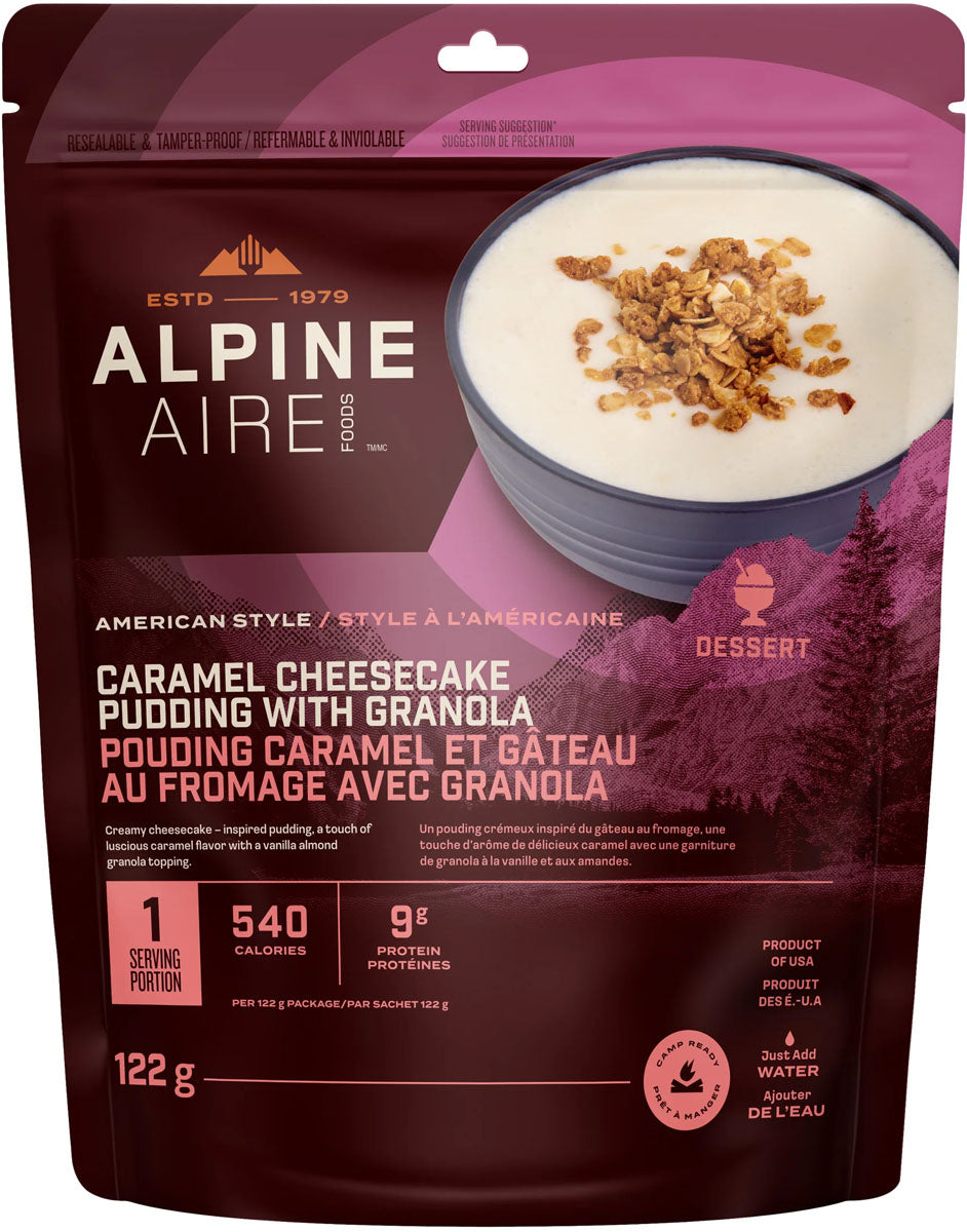 Caramel Cheesecake Pudding with Granola