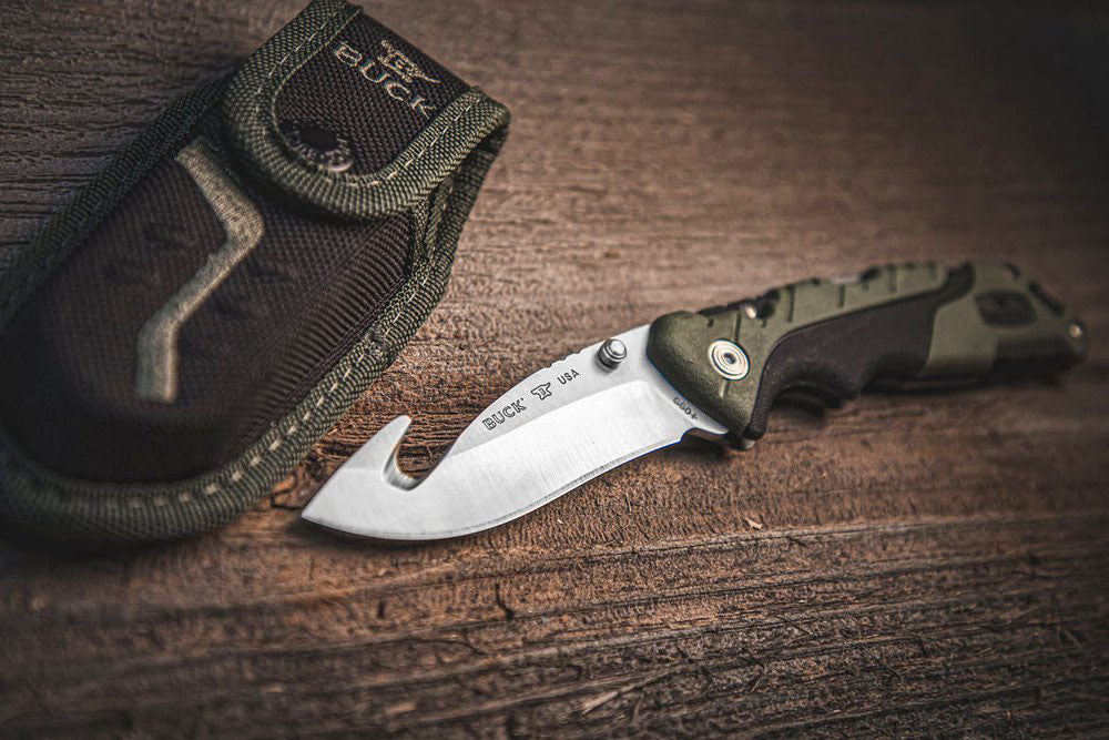 Pursuit Large Guthook Folding Hunting Knife