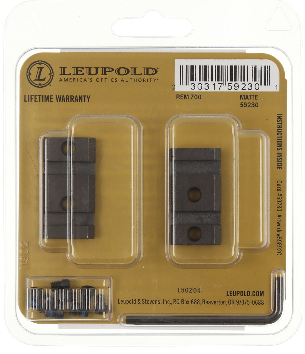 Mark 4 Remington 700 Scope Base - Matte - 2 pcs