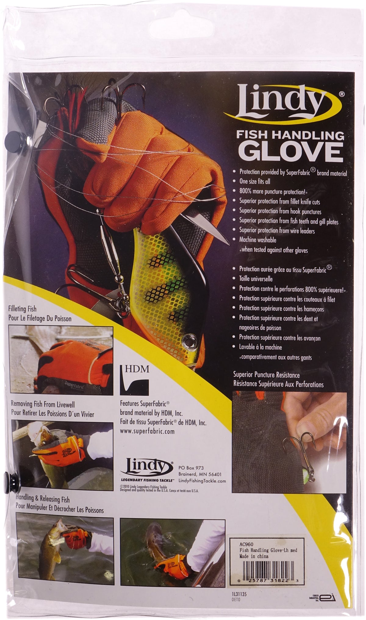 Left-Handed Fish Handling Glove - M