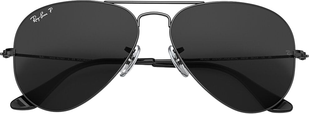 Aviator Total Black Polarized Sunglasses