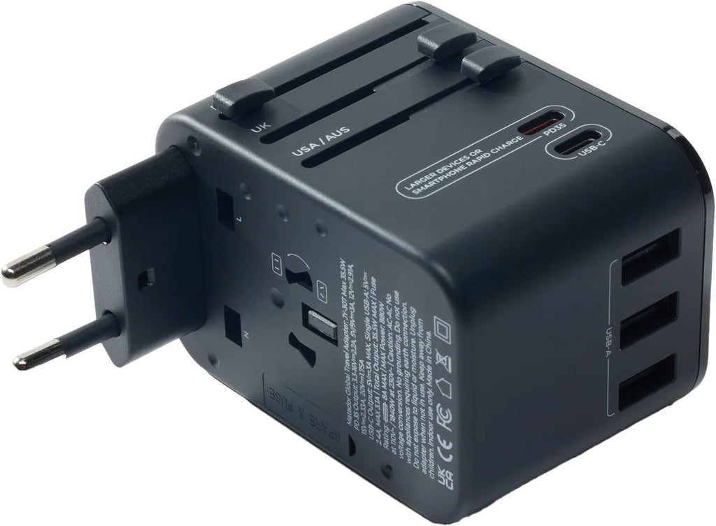 Global Travel Adapter with USB