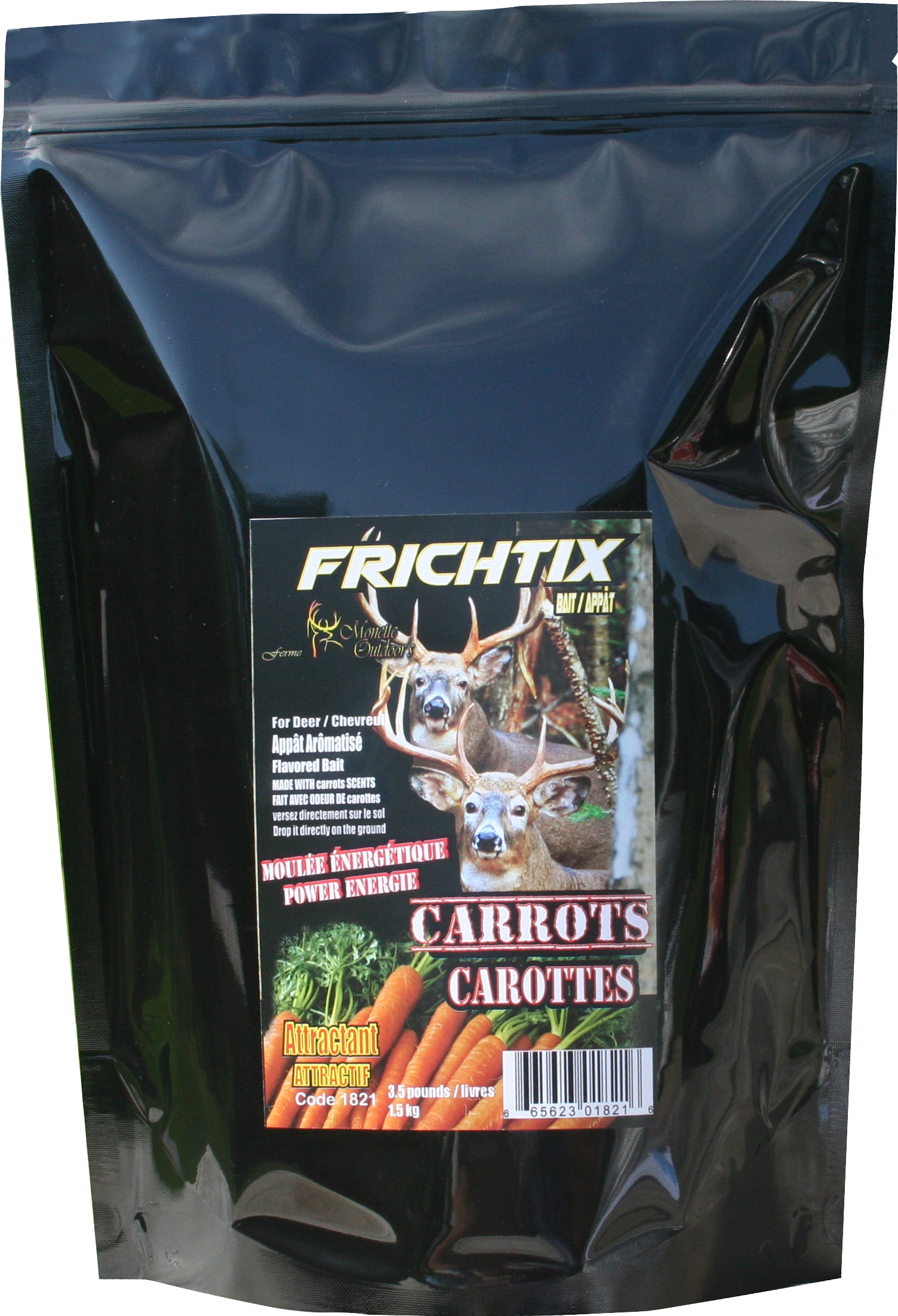 Flavored bait for deer - carrots