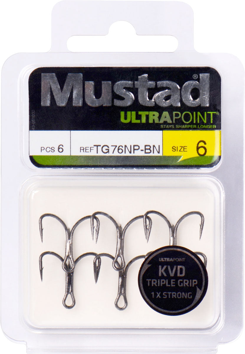 KVD Elite Series Treble Hook - 6/PK