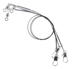Wire Leader with Crane Swivel and Snap - 3/PK