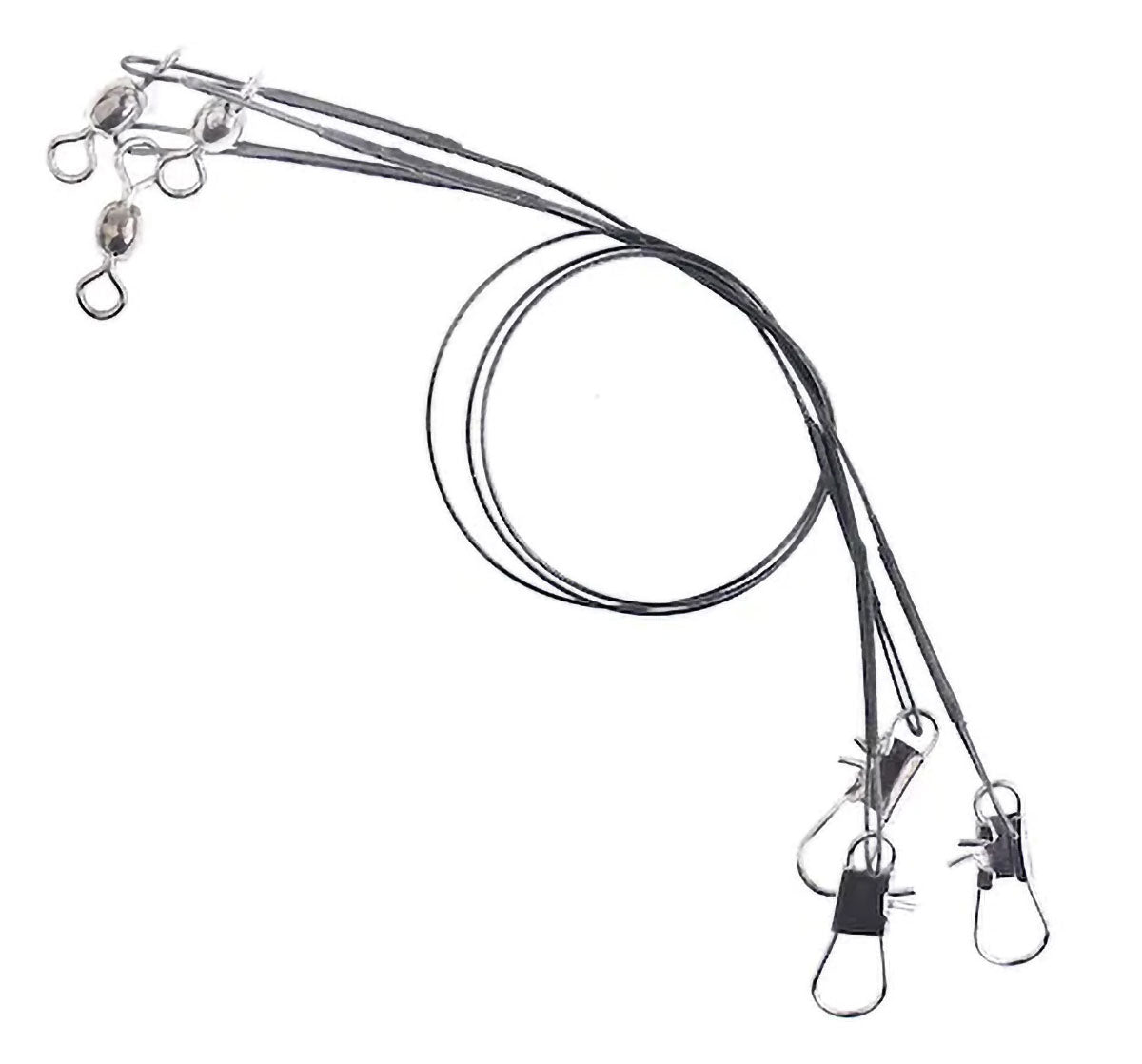 Wire Leader with Crane Swivel and Snap - 3/PK