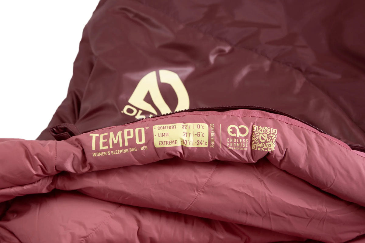 Tempo Endless Promise Sleeping Bag (1 °C) - Regular - Women's