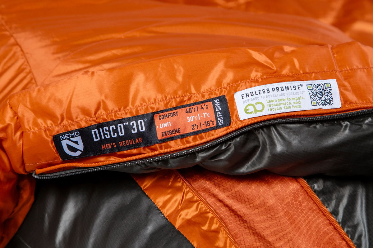 Disco Endless Promise Down Sleeping Bag (-1 °C) - Regular - Wide - Adults'