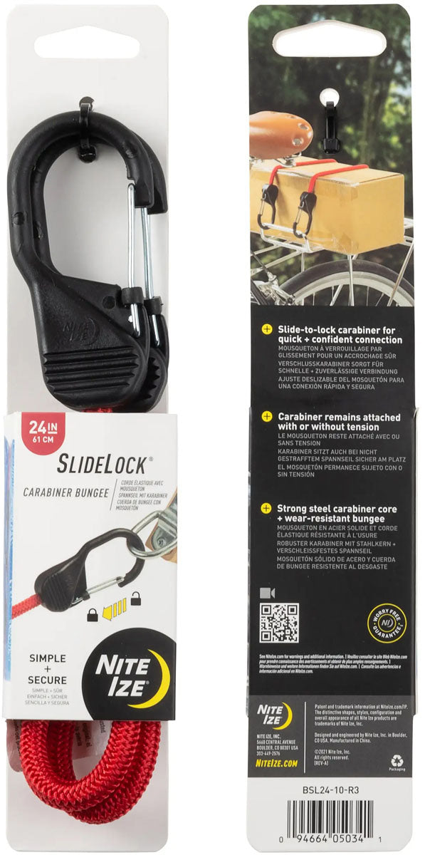 SlideLock Bungee Carabiner - 24 in.
