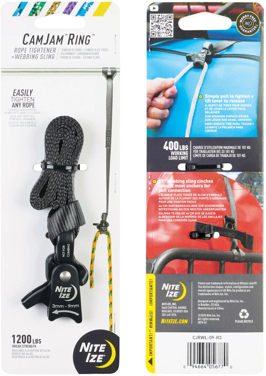 CamJam Ring Rope Tightener with Webbing Sling - Large