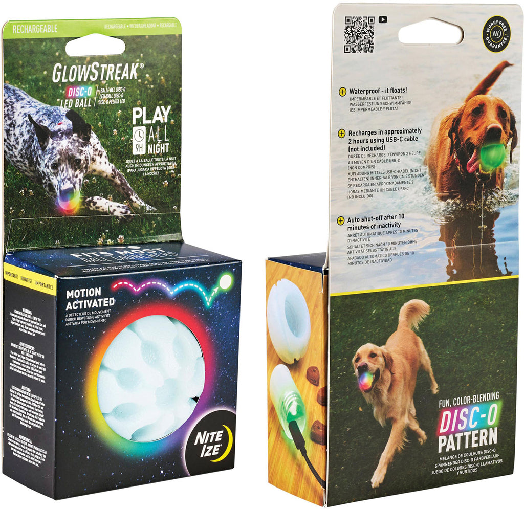 GlowStreak Dog Light Ball