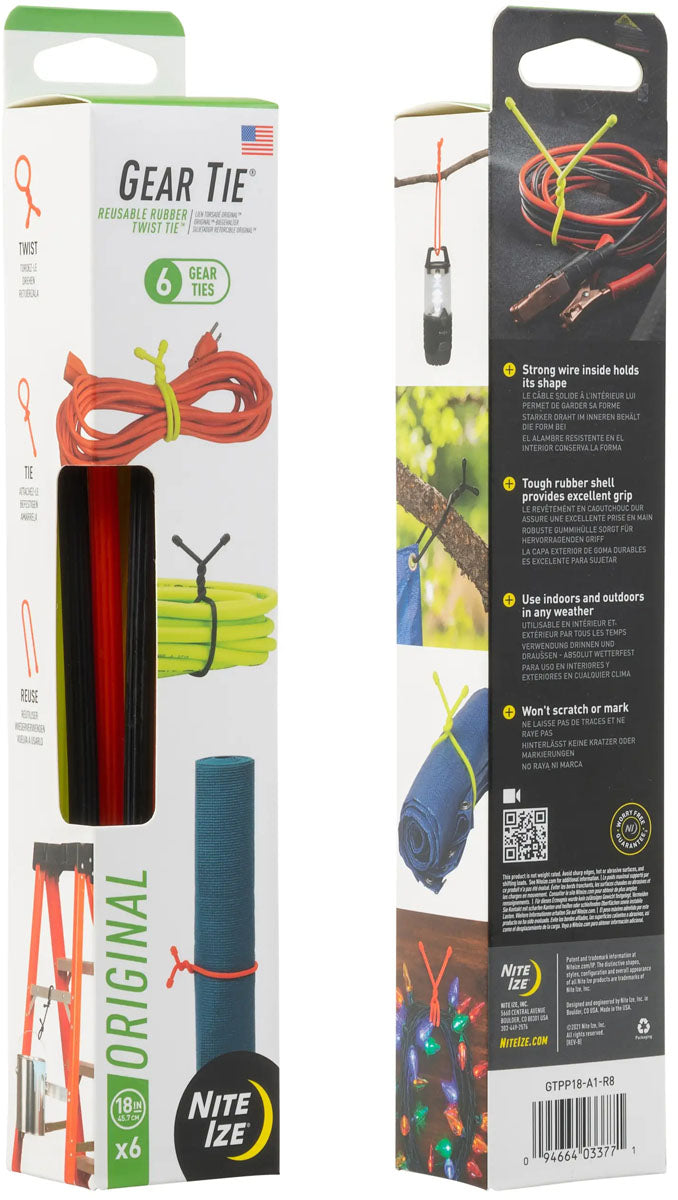 Gear Tie Propack 18 in. - 6/PK