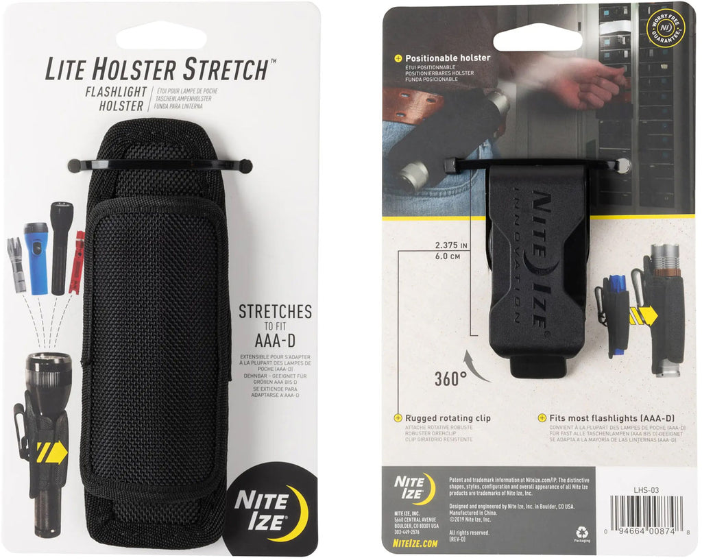 Lite Holster Stretch Flashlight Holster