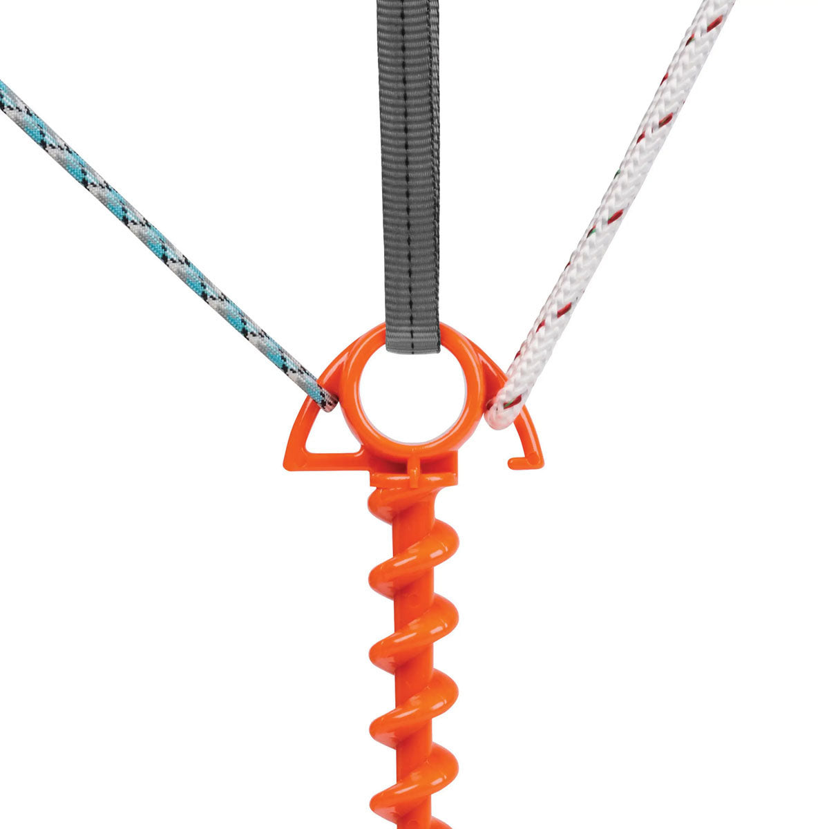 Orange Screw Ground Anchor  - 4/PK
