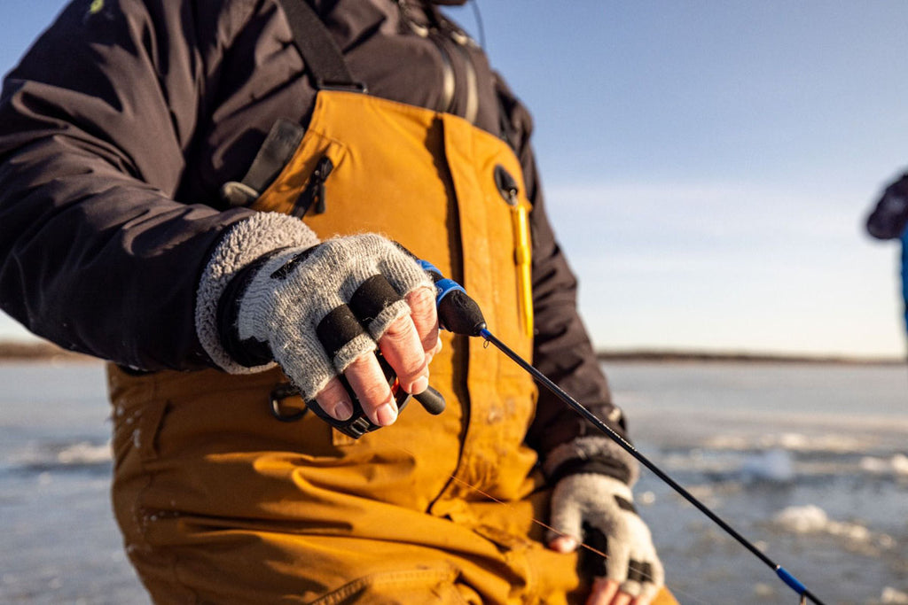 Wooly Fingerless Ice Fishing Gloves - Unisex