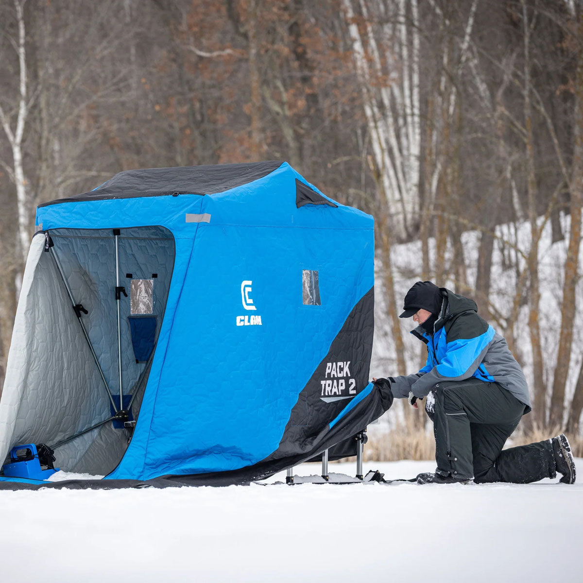 Pack Trap 2 Ice Fishing Sled Shelter - 2-Person