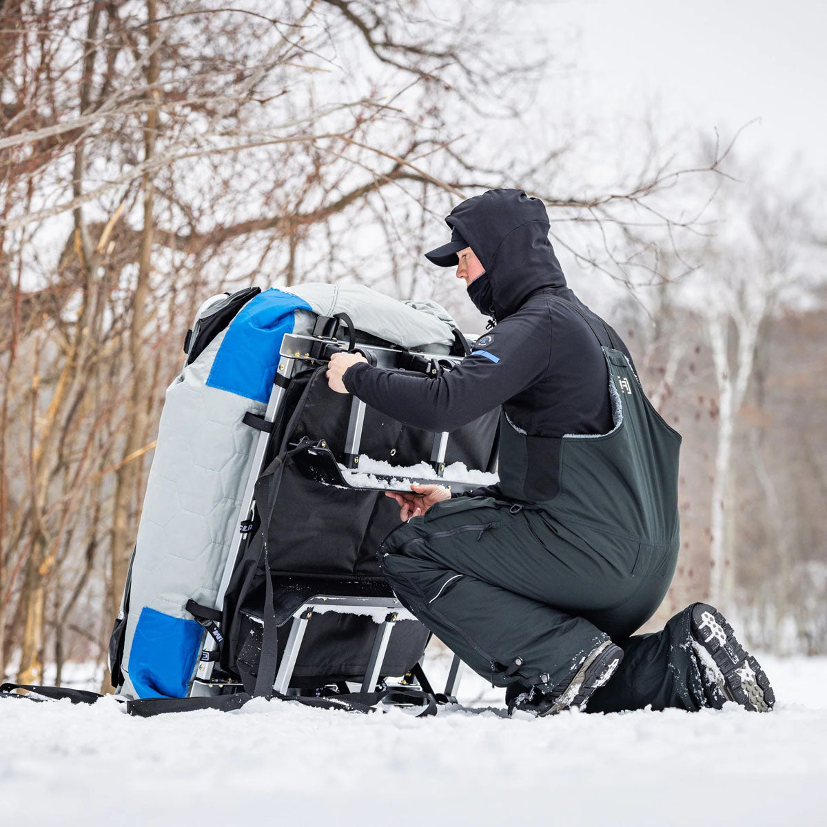 Pack Trap 2 Ice Fishing Sled Shelter - 2-Person