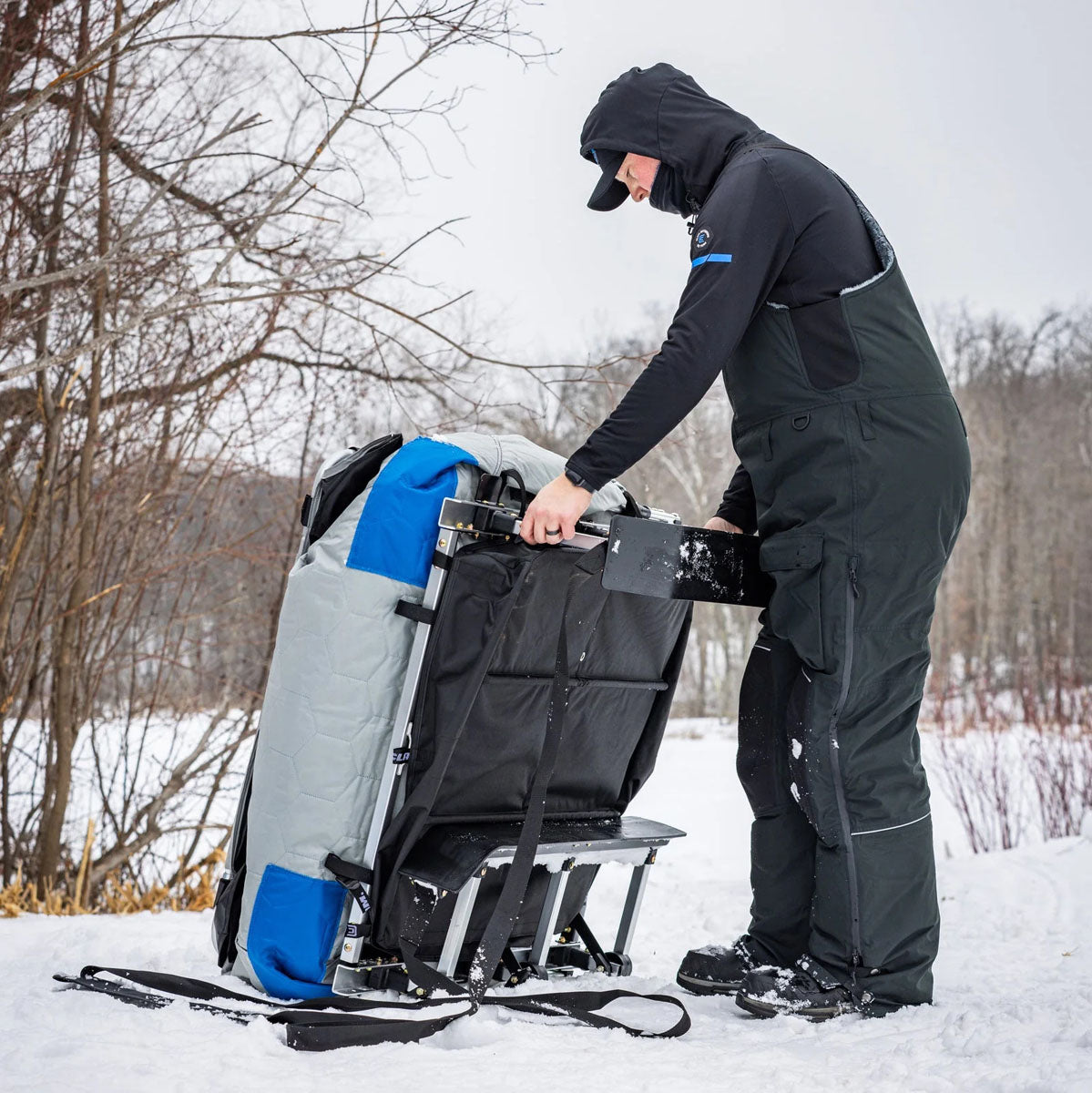 Pack Trap 1 Ice Fishing Sled Shelter - 1-Person