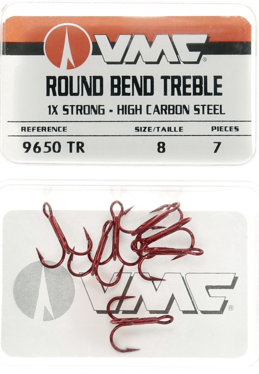 Round Bend Treble Hook - 7/PK