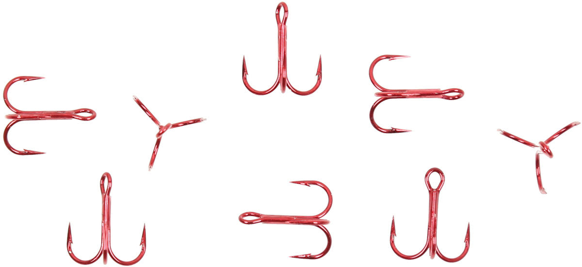 Round Bend Treble Hook - 7/PK