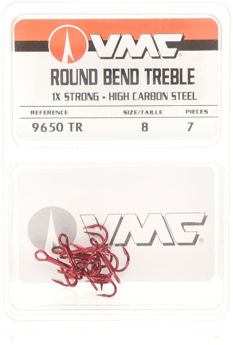 Round Bend Treble Hook - 7/PK