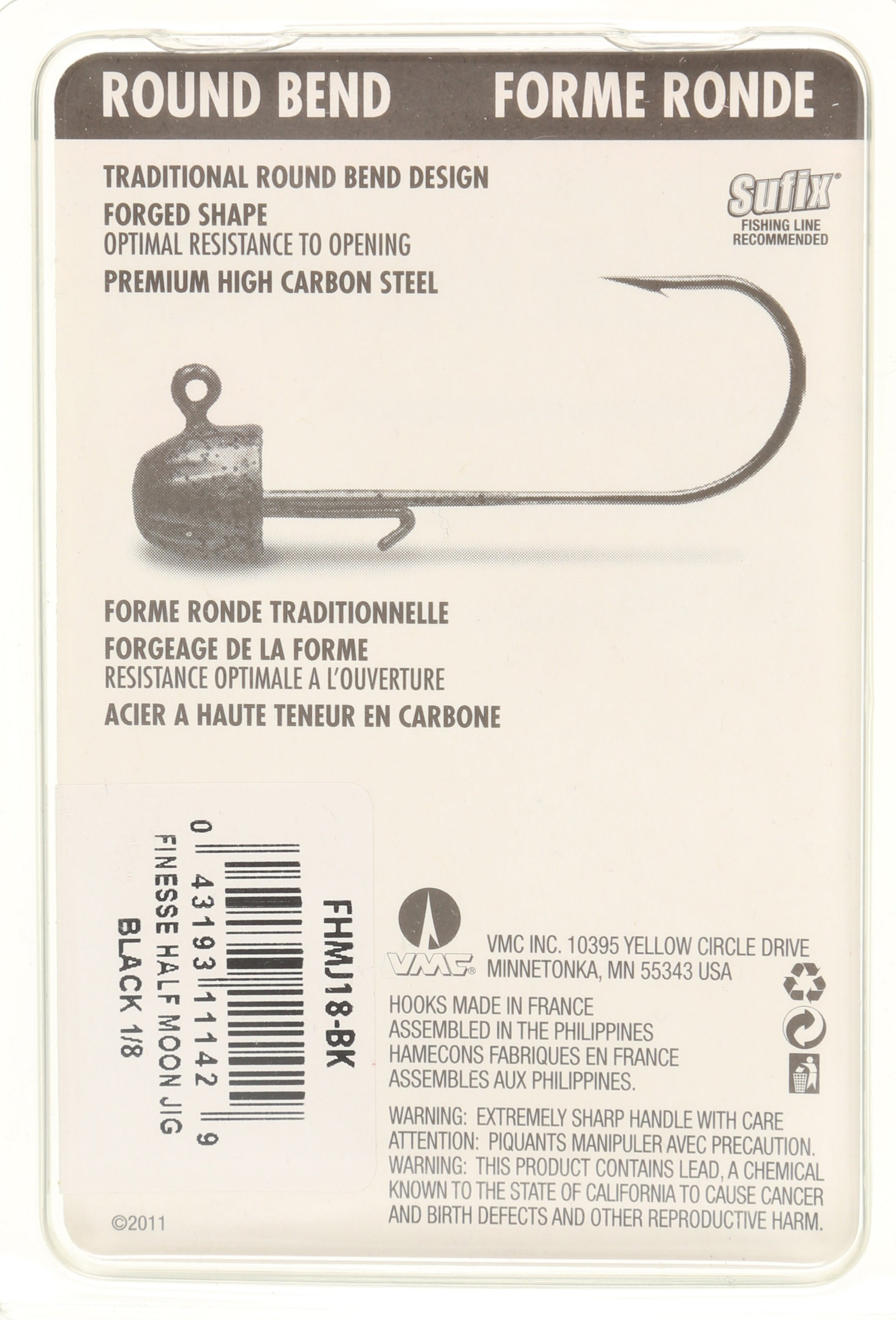 Finesse Half Moon 1/4 oz Jig Head