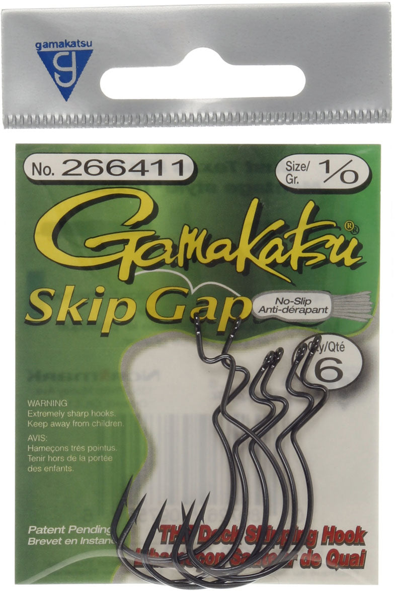 Skip Gap Worm Hook - 6/PK