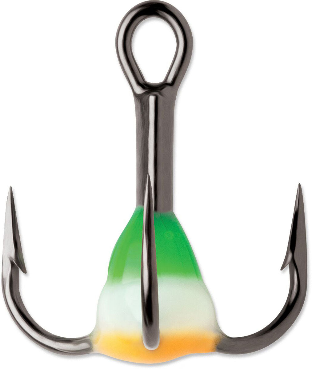 9650 Round Bend Treble Hooks - 2/PK