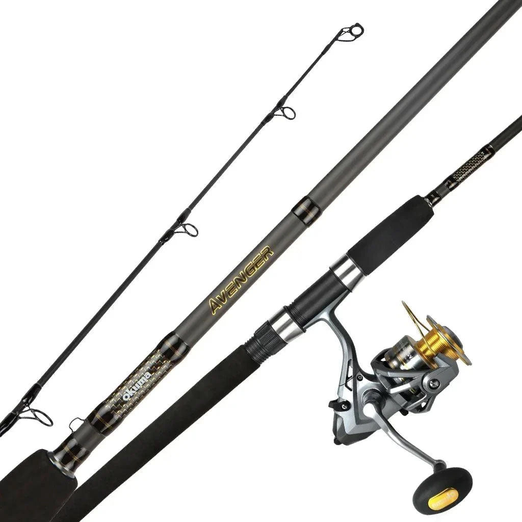 Avenger Salmon and Steelhead Spinning Rod and Reel Combo - 2 pcs
