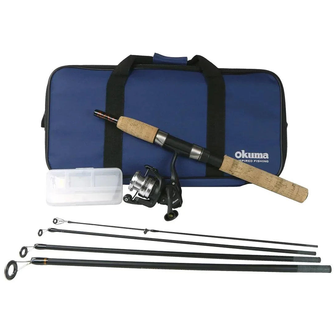 Voyager Travel Spinning Rod and Reel Combo - 5 pcs