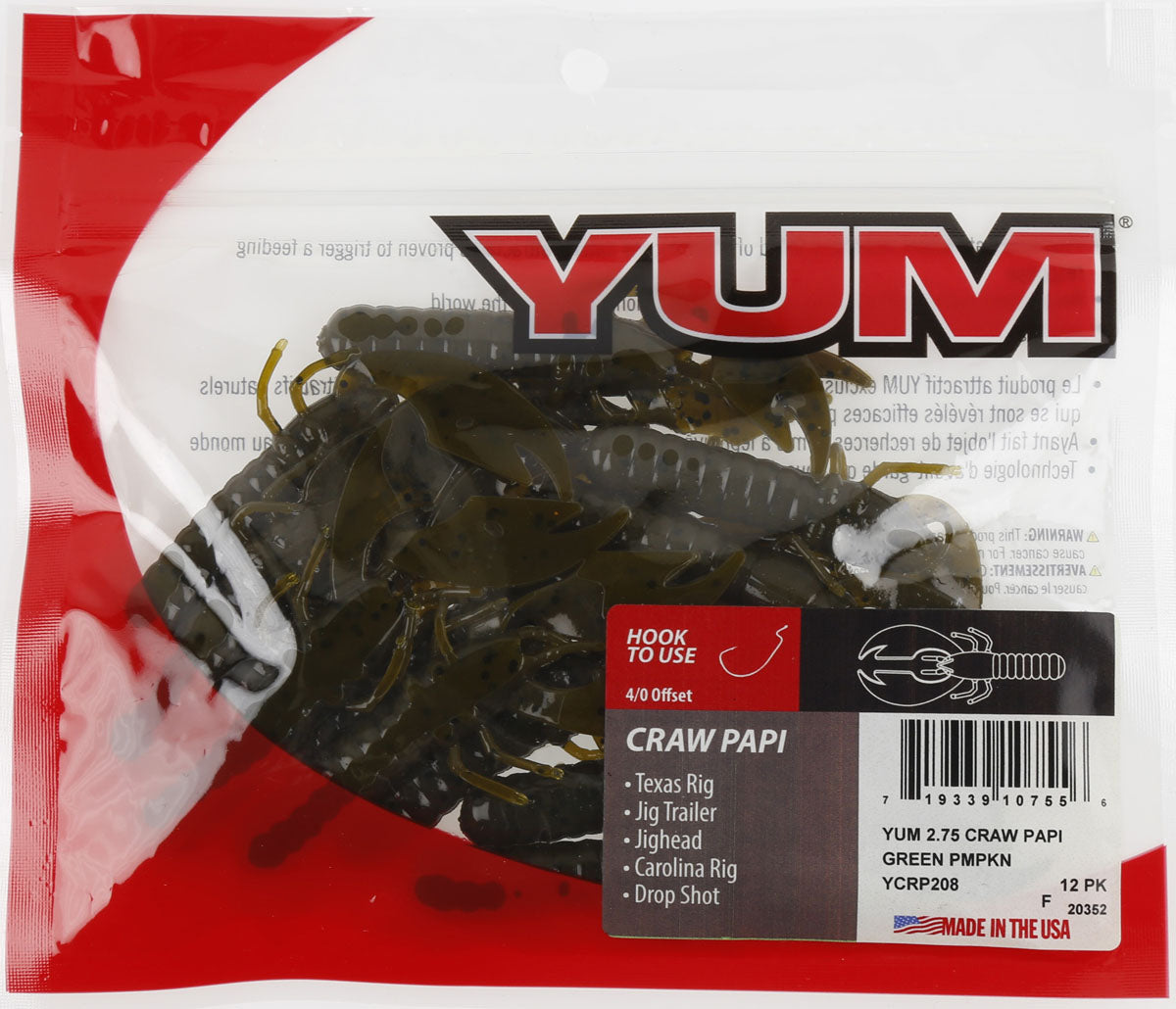 Craw Papi Soft Bait - 12/pk