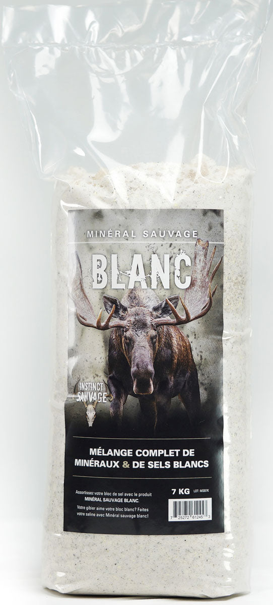 Minéral Sauvage Moose Salt and Minerals - White - 7 kg