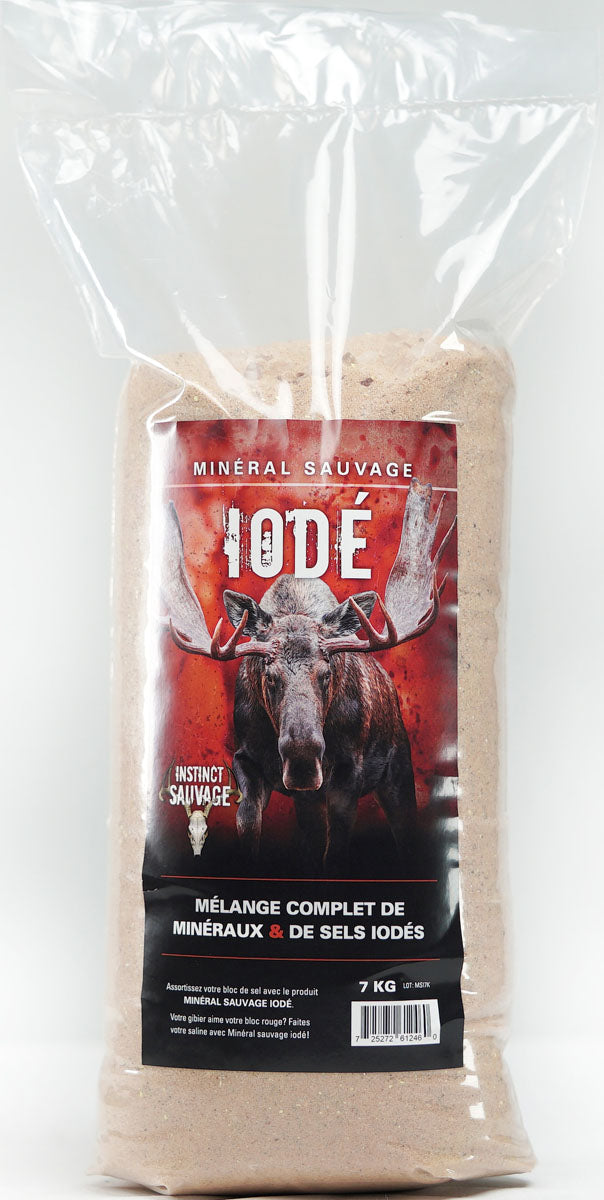 Minéral Sauvage Moose Salt and Minerals - Iodized - 7 kg