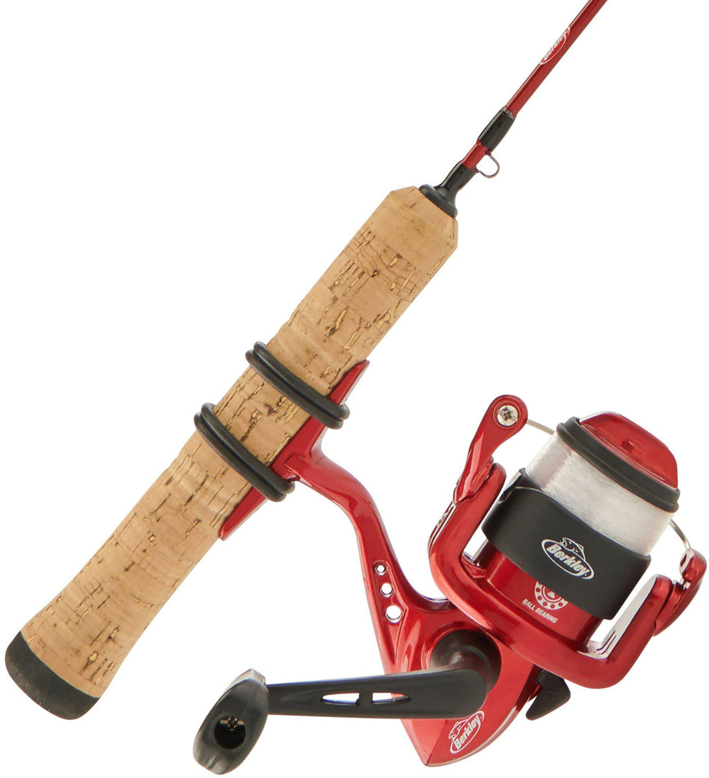 Cherrywood HD Ice Fishing Spinning Rod and Reel Combo 