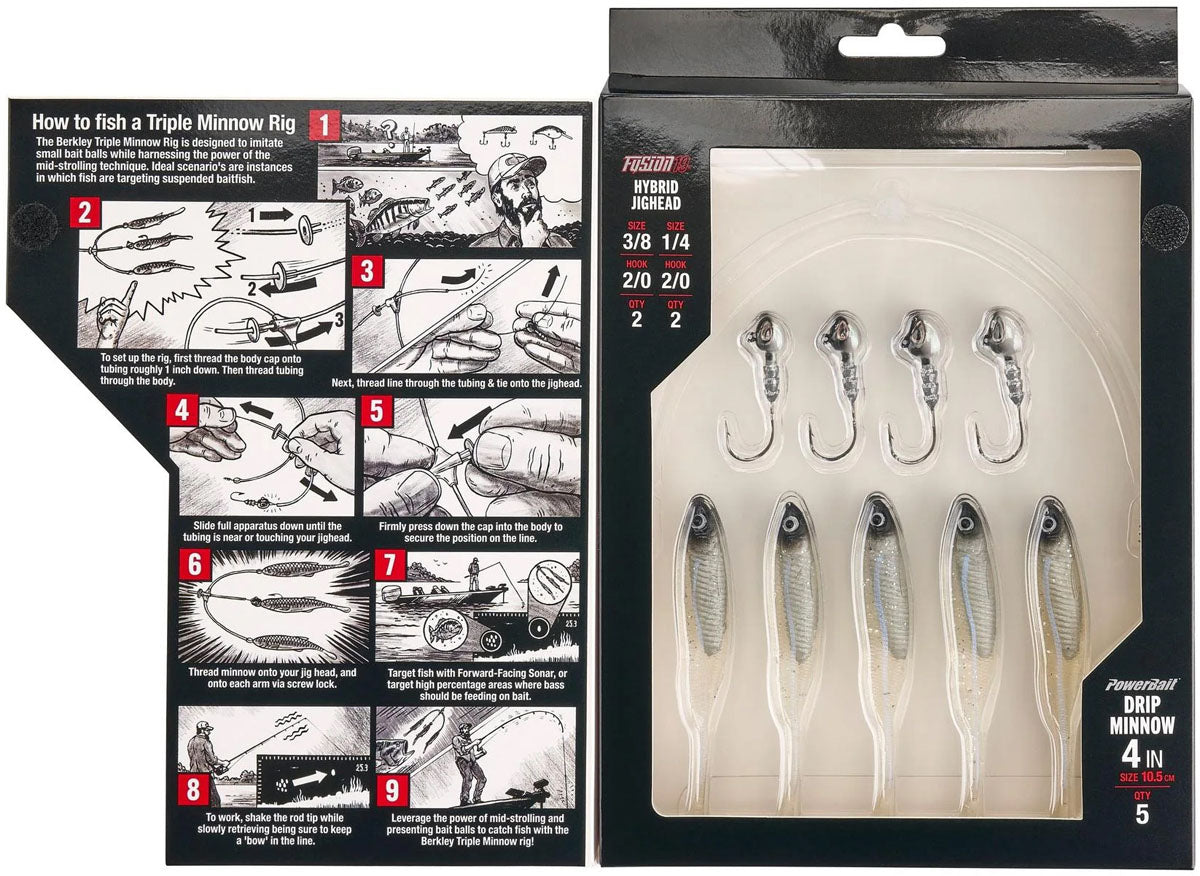 Triple Minnow Rig Kit - 5/PK