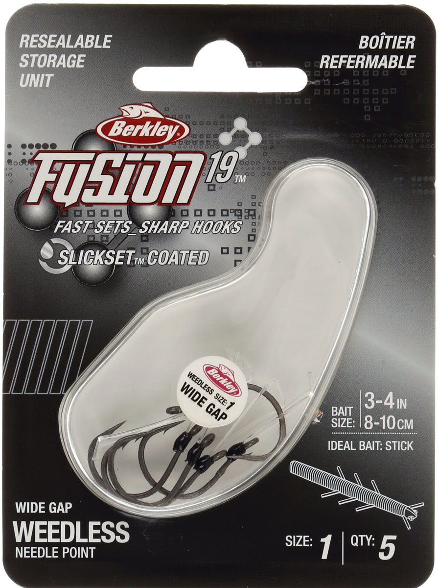 Fusion19 Weedless Wide Gap Hooks - 5/PK