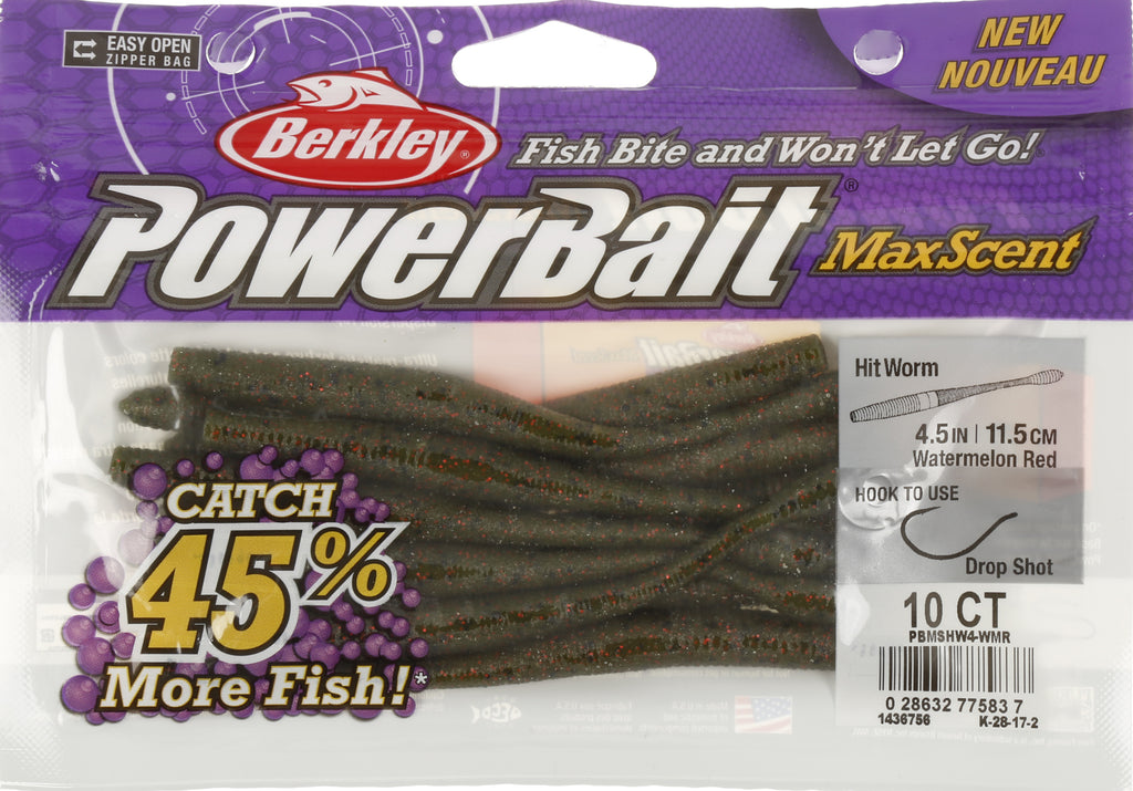 PowerBait MaxScent Soft Bait - 4 1/2 in