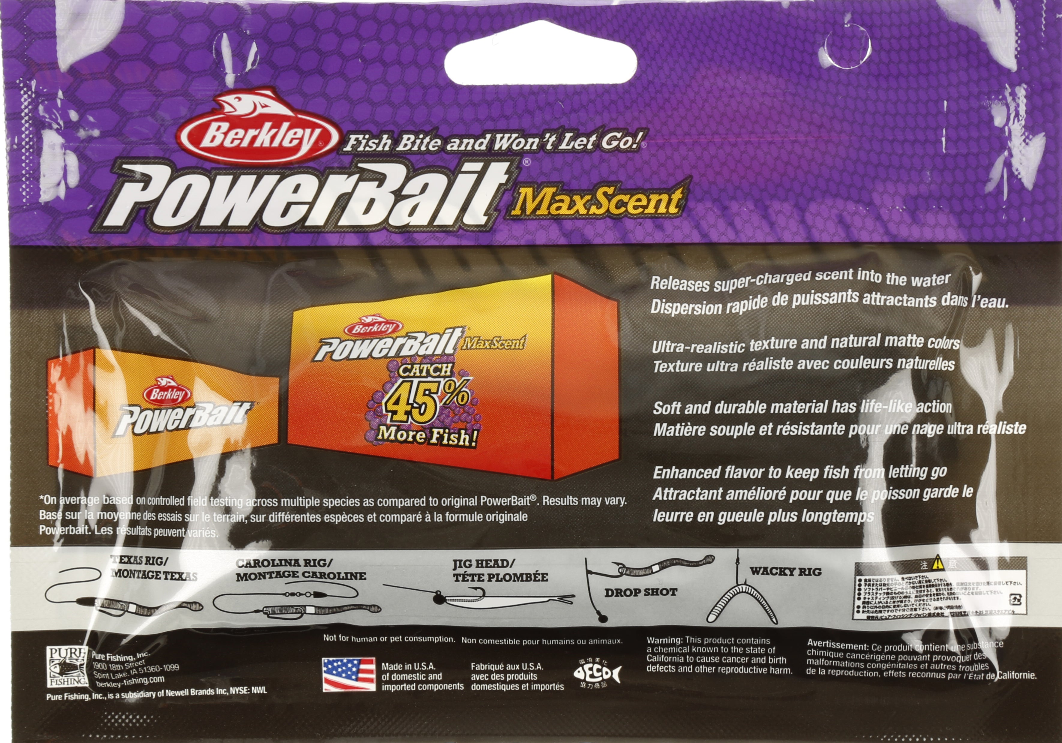PowerBait MaxScent Soft Bait - 4 1/2 in
