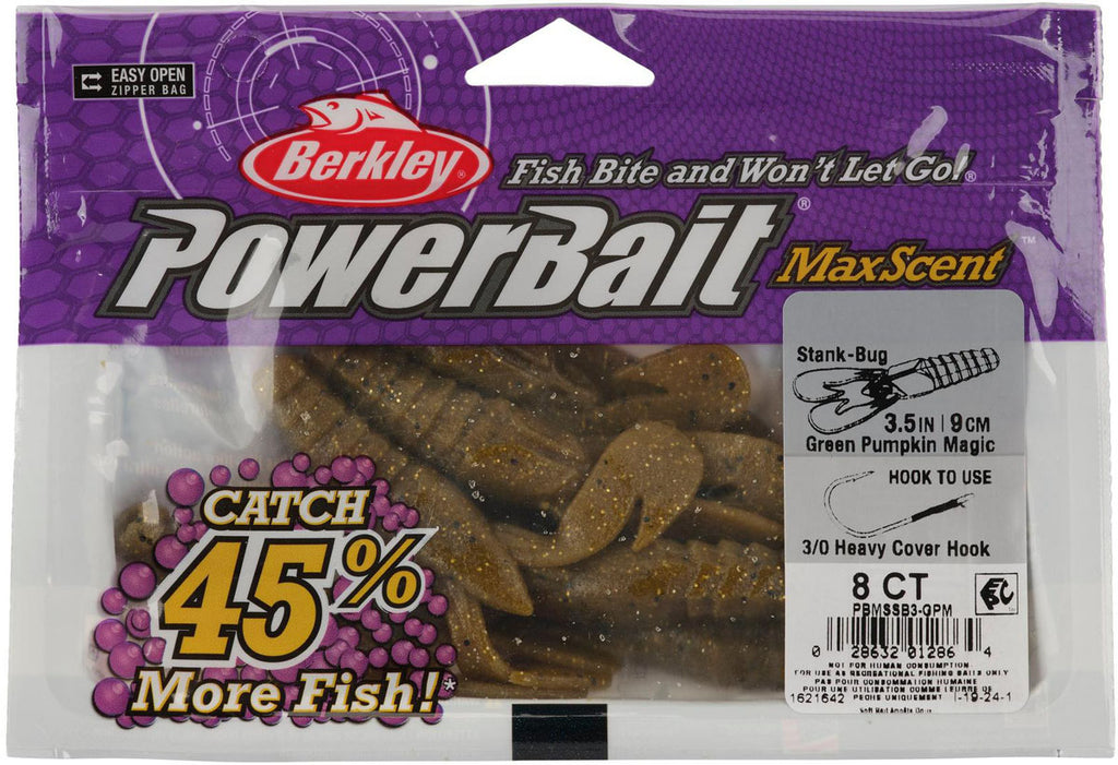 PowerBait MaxScent Stank-Bug Soft Bait - 3 1/2 in. - 8/PK
