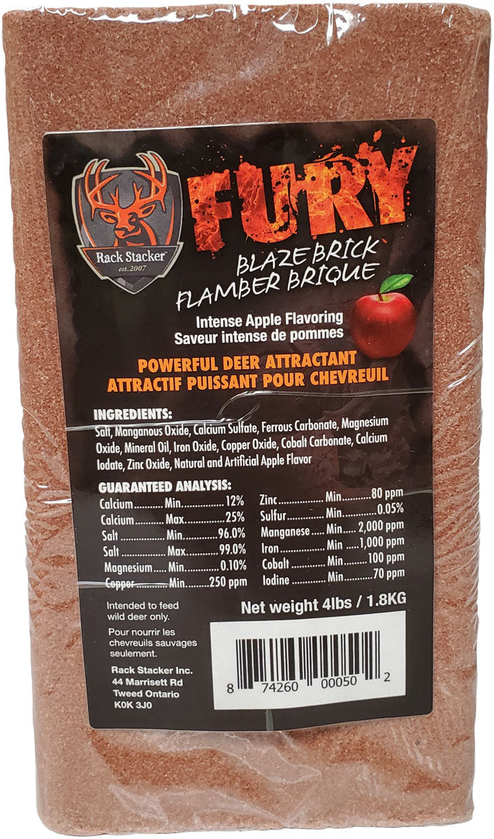 Fury Deer Minerals Block - Apple - 4 lb.